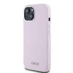 DKNY DKHMP15MSMCHLP iPhone 15 Plus | 14 Plus 6.7" różowy|pink hardcase Liquid Silicone Small Metal Logo MagSafe цена и информация | Чехлы для телефонов | hansapost.ee