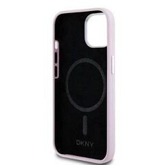 DKNY DKHMP15SSMCHLP iPhone 15 | 14 | 13 6.1" różowy|pink hardcase Liquid Silicone Small Metal Logo MagSafe цена и информация | Чехлы для телефонов | hansapost.ee