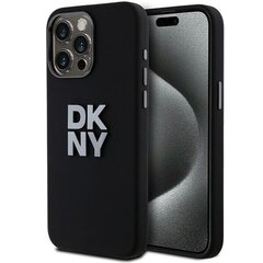 DKNY DKHCP15LSMCBSK iPhone 15 Pro 6.1" czarny|black hardcase Liquid Silicone Metal Logo цена и информация | Чехлы для телефонов | hansapost.ee