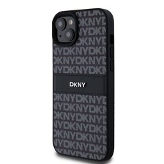 DKNY PU Leather Repeat Pattern Tonal Stripe Case for iPhone 15 Pro Max Blue цена и информация | Чехлы для телефонов | hansapost.ee