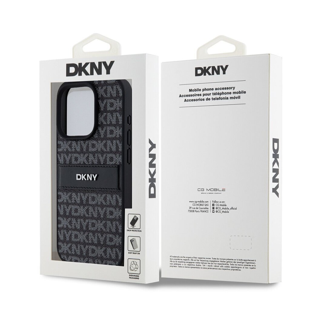 DKNY Leather Repeat Pattern Tonal Stripe Case цена и информация | Telefonide kaitsekaaned ja -ümbrised | hansapost.ee