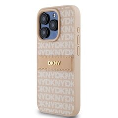 DKNY PU Leather Repeat Pattern Tonal Stripe Case for iPhone 14 Pro Max Pink цена и информация | Чехлы для телефонов | hansapost.ee