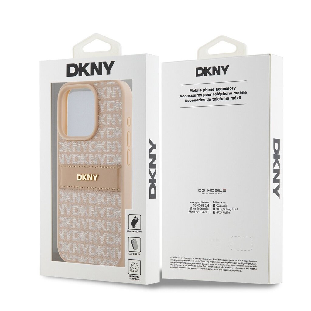 DKNY Leather Repeat Pattern Tonal Stripe Case цена и информация | Telefonide kaitsekaaned ja -ümbrised | hansapost.ee