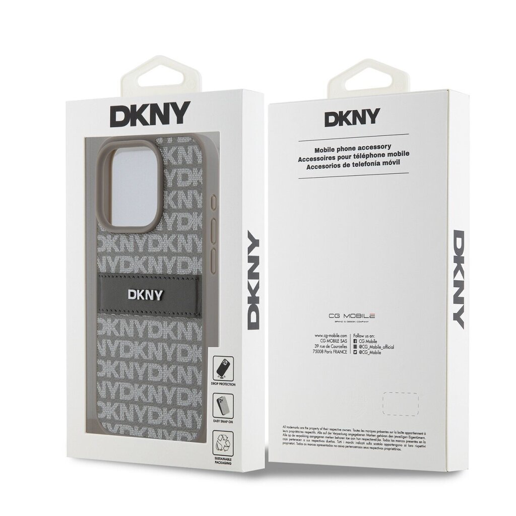 DKNY Leather Repeat Pattern Tonal Stripe Case hind ja info | Telefonide kaitsekaaned ja -ümbrised | hansapost.ee