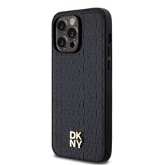 DKNY PU Leather Repeat Pattern Stack Logo MagSafe Case for iPhone 13 Pro Max Black цена и информация | Чехлы для телефонов | hansapost.ee