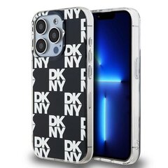 DKNY DKHCP15LHDLCEK iPhone 15 Pro 6.1" czarny|black hardcase IML Checkered Mono Pattern цена и информация | Чехлы для телефонов | hansapost.ee