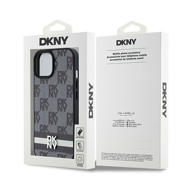 DKNY Hardcase Leather Checkered Mono Pattern & Printed Stripes цена и информация | Telefonide kaitsekaaned ja -ümbrised | hansapost.ee