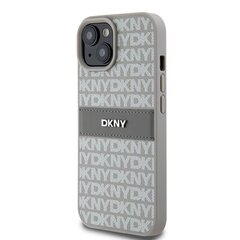 DKNY DKHCP15MPRTHSLE iPhone 15 Plus | 14 Plus 6.7" beżowy|beige hardcase Leather Mono Stripe & Metal Logo цена и информация | Чехлы для телефонов | hansapost.ee