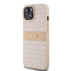 DKNY DKHCP15MPRTHSLP iPhone 15 Plus | 14 Plus 6.7" różowy|pink hardcase Leather Mono Stripe & Metal Logo цена и информация | Чехлы для телефонов | hansapost.ee
