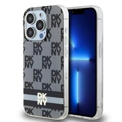 DKNY DKHMP15LHCPTSK iPhone 15 Pro 6.1" czarny|black hardcase IML Checkered Mono Pattern & Printed Stripes MagSafe цена и информация | Чехлы для телефонов | hansapost.ee