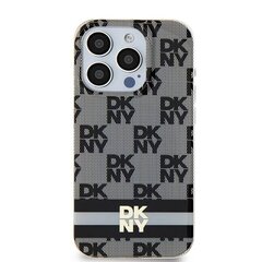 DKNY DKHMP15MHCPTSK iPhone 15 Plus | 14 Plus 6.7" czarny|black hardcase IML Checkered Mono Pattern & Printed Stripes MagSafe цена и информация | Чехлы для телефонов | hansapost.ee