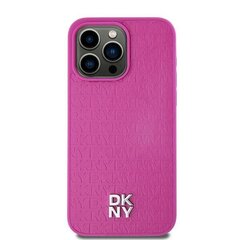 DKNY Hardcase Leather Pattern Metal Logo Mag hind ja info | Telefonide kaitsekaaned ja -ümbrised | hansapost.ee