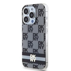 DKNY DKHMP14SHCPTSK iPhone 14 | 15 | 13 6.1" czarny|black hardcase IML Checkered Mono Pattern & Printed Stripes MagSafe цена и информация | Чехлы для телефонов | hansapost.ee