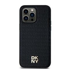 DKNY DKHMS24LPSHRPSK S24 Ultra S928 czarny|black hardcase Leather Pattern Metal Logo MagSafe цена и информация | Чехлы для телефонов | hansapost.ee