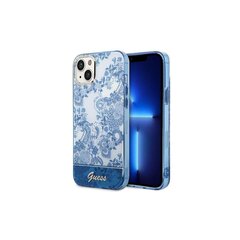 Guess iPhone 14 Plus 6,7 GUHCP14MHGPLHB blue Porcelain hind ja info | Telefonide kaitsekaaned ja -ümbrised | hansapost.ee