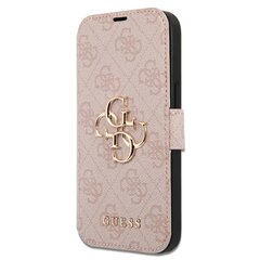 Guess PU 4G Metal Logo Book Case for iPhone 15 Pro Pink цена и информация | Чехлы для телефонов | hansapost.ee