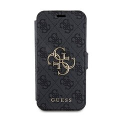 Guess PU Leather 4G Metal Logo Book Case for iPhone 15 Pro Grey цена и информация | Чехлы для телефонов | hansapost.ee