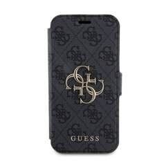 Guess PU Leather 4G Metal Logo Book Case for iPhone 15 Pro Max Grey цена и информация | Чехлы для телефонов | hansapost.ee