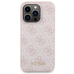 Zestaw Guess GUBPM5P15L4GEMGP iPhone 15 Pro 6.1" hardcase + Powerbank 5000mAh MagSafe różowy|pink 4G Metal Logo цена и информация | Чехлы для телефонов | hansapost.ee
