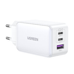 Быстрое зарядное устройство Ugreen CD244 65 Вт USB-A / 2x USB-C GaN - белое цена и информация | Зарядные устройства для телефонов | hansapost.ee
