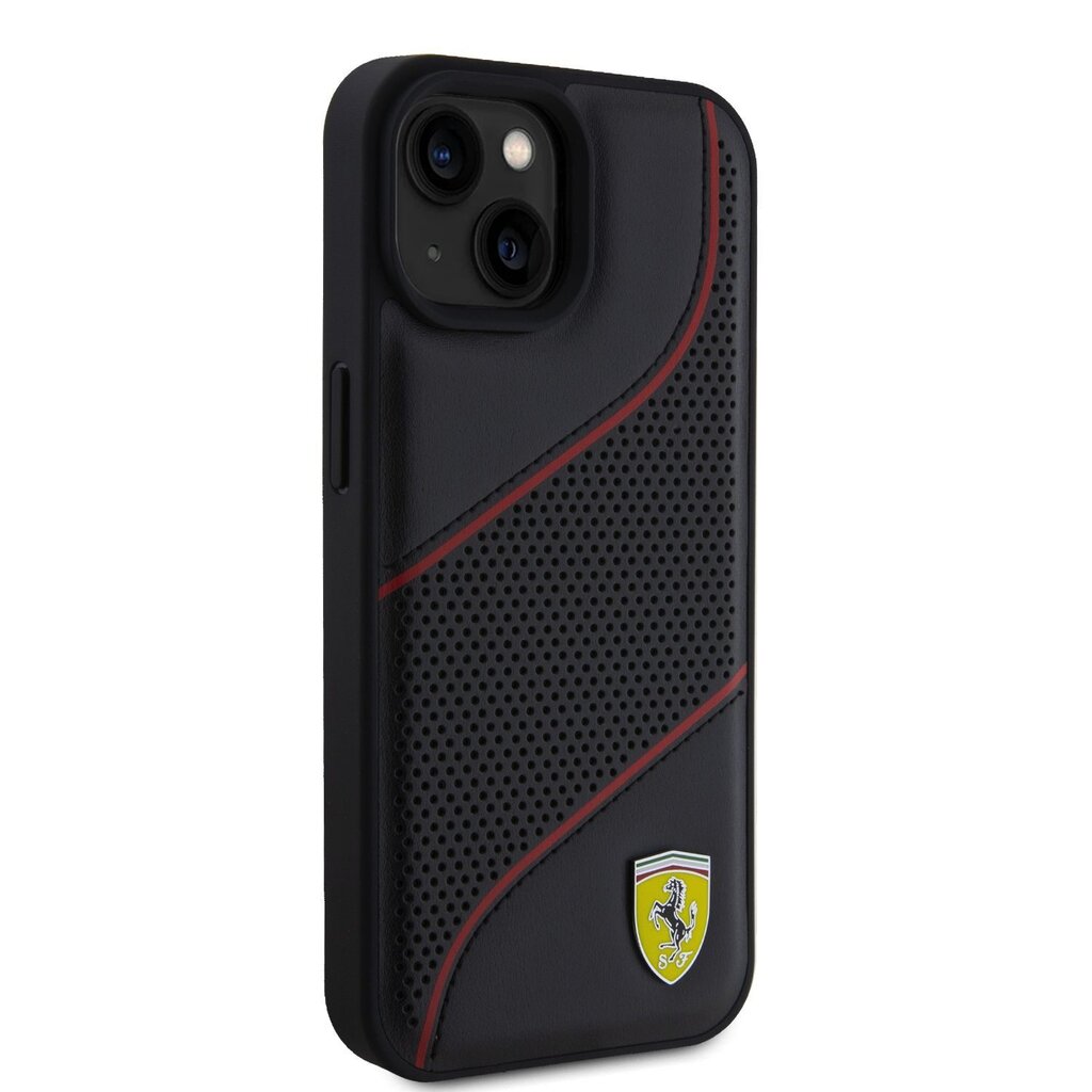 Ferrari PU Leather Perforated Slanted Line Case hind ja info | Telefonide kaitsekaaned ja -ümbrised | hansapost.ee