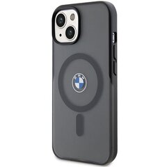 BMW BMHMP15SDSLK iPhone 15 6.1" czarny|black hardcase IML Signature MagSafe цена и информация | Чехлы для телефонов | hansapost.ee