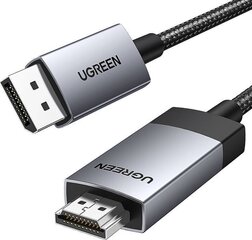 Ugreen Display Port to HDMI cable Ugreen DP119 4K  1m  unidirectional цена и информация | Ungreen Бытовая техника и электроника | hansapost.ee
