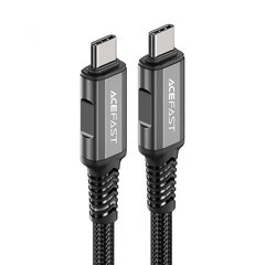 Acefast C1-09 USB-C/USB-C USB4 PD3.1 Кабель 5А 1м - grau-schwarz цена и информация | Borofone 43757-uniw | hansapost.ee