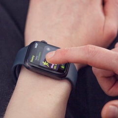 Wozinsky Watch Glass Гибридное стекло для Apple Watch 6 40 мм / Watch 5 40 мм / Watch 4 40 мм / Watch SE 40 мм, черный цена и информация | Аксессуары для смарт-часов и браслетов | hansapost.ee