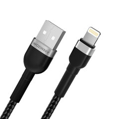 Wozinsky WNBAL1 Кабель USB-A/Lightning 2,4А 1 м - черный цена и информация | Кабели для телефонов | hansapost.ee