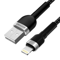 Wozinsky WNBAL2 Кабель USB-A/Lightning 2,4А 2 м - черный цена и информация | Кабели для телефонов | hansapost.ee