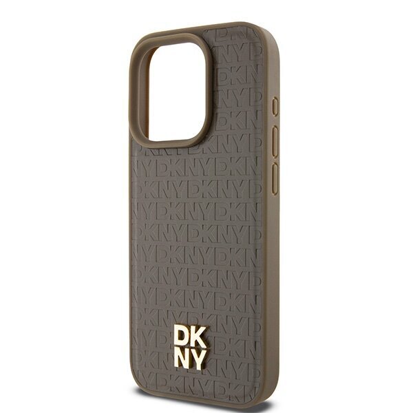 DKNY Hardcase Leather Pattern Metal Logo Mag цена и информация | Telefonide kaitsekaaned ja -ümbrised | hansapost.ee