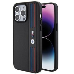 BMW BMHCP15L22PPMK iPhone 15 Pro 6.1" czarny|black Tricolor M Collection цена и информация | Чехлы для телефонов | hansapost.ee