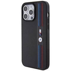 BMW BMHCP15L22PPMK iPhone 15 Pro 6.1" czarny|black Tricolor M Collection цена и информация | Чехлы для телефонов | hansapost.ee