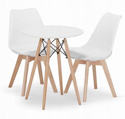 3-х частный обеденный комплект Leobert Todi Mark, белый цена и информация | Комплекты мебели для столовой | hansapost.ee
