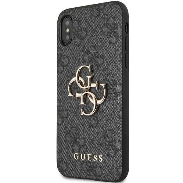 Guess GUHCPX4GMGGR iPhone X|XS grey hardcase 4G Big Metal Logo цена и информация | Telefonide kaitsekaaned ja -ümbrised | hansapost.ee