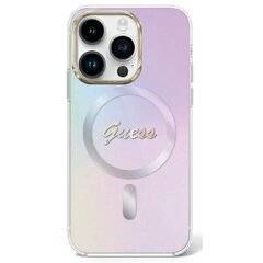 Guess GUHMP15LHITSU iPhone 15 Pro 6.1" fioletowy|purple hardcase IML Iridescent MagSafe цена и информация | Чехлы для телефонов | hansapost.ee