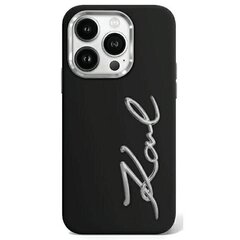 Karl Lagerfeld KLHCP15LSCMSMVK iPhone 15 Pro 6.1" czarny|black hardcase Silicone Metal Script Logo цена и информация | Чехлы для телефонов | hansapost.ee