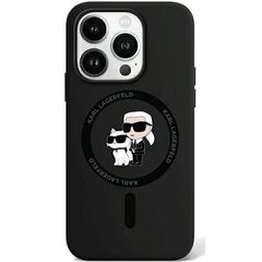 Karl Lagerfeld KLHMP15LSCMKCRHK iPhone 15 Pro 6.1" czarny|black hardcase Silicone Karl & Choupette MagSafe цена и информация | Чехлы для телефонов | hansapost.ee