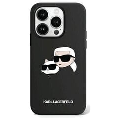 Karl Lagerfeld KLHMP15LSKCHPPLK iPhone 15 Pro 6.1" czarny|black hardcase Silicone Karl & Choupette MagSafe цена и информация | Чехлы для телефонов | hansapost.ee