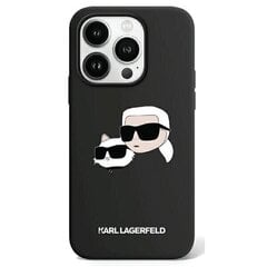 Karl Lagerfeld KLHMP15XSKCHPPLK iPhone 15 Pro Max 6.7" czarny|black hardcase Silicone Karl & Choupette MagSafe цена и информация | Чехлы для телефонов | hansapost.ee