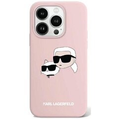 Karl Lagerfeld KLHMP15XSKCHPPLP iPhone 15 Pro Max 6.7" różowy|pink hardcase Silicone Karl & Choupette MagSafe цена и информация | Чехлы для телефонов | hansapost.ee