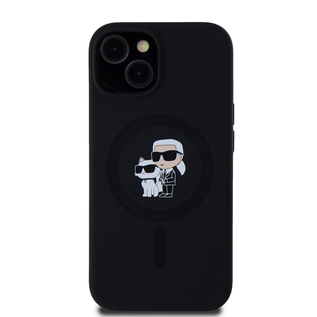 Karl Lagerfeld Liquid Silicone Karl and Choupette Mag Case цена и информация | Telefonide kaitsekaaned ja -ümbrised | hansapost.ee