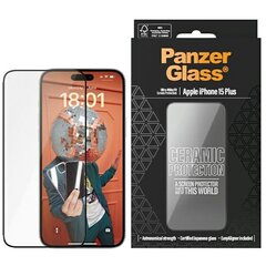 PanzerGlass Ceramic Protection iPhone 15 Plus 6.7" Ultra-Wide-Fit Screen Protection Easy Aligner Included 2839 цена и информация | Защитные пленки для телефонов | hansapost.ee