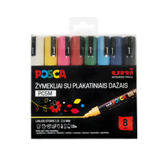 Markerid Uni-Ball Posca PC-5M, 8 tk. hind ja info | Kunstitarbed, voolimise tarvikud | hansapost.ee