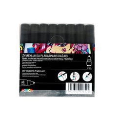 Marker Uni-Ball Mitsubishi Posca PC-5M Metallic, 8 tk. hind ja info | Kunstitarbed, voolimise tarvikud | hansapost.ee