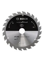 Пильный диск Bosch Standard, 136 мм цена и информация | Шлифовальные машины | hansapost.ee