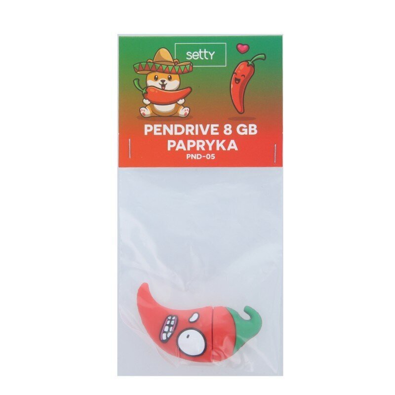 Setty Pendrive 8GB Pepper PND-05 цена и информация | USB adapterid ja jagajad | hansapost.ee
