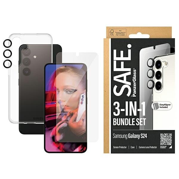 PanzerGlass Safe 3in1 Hardcase + Screen Protector + Camera Lens hind ja info | Ekraani kaitseklaasid ja kaitsekiled | hansapost.ee