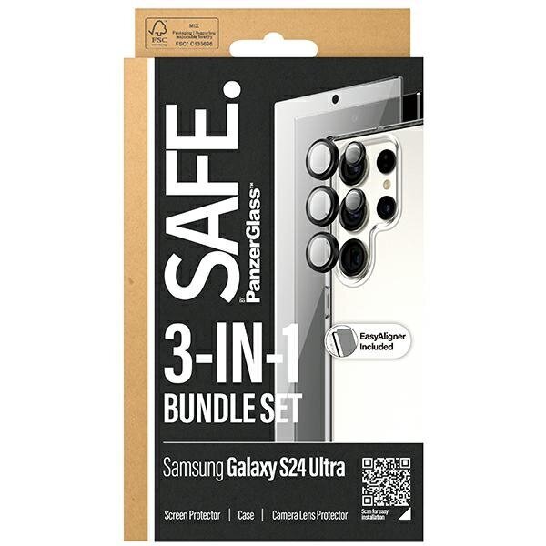 PanzerGlass Safe 3in1 Hardcase + Screen Protector + Camera Lens hind ja info | Ekraani kaitseklaasid ja kaitsekiled | hansapost.ee